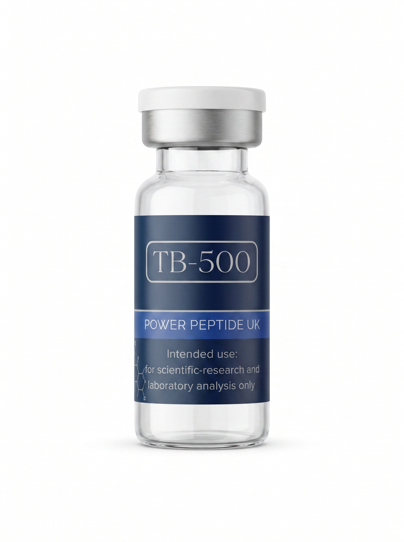 TB-500 vial - Power Peptide UK - for scientific research and laboratory analysis only